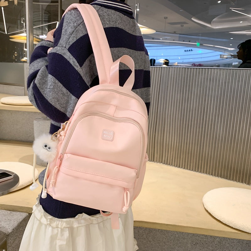 Yinlei schoolbag female ins college style Japanese sweet small fresh backpack spring and summer cute campus student backpack