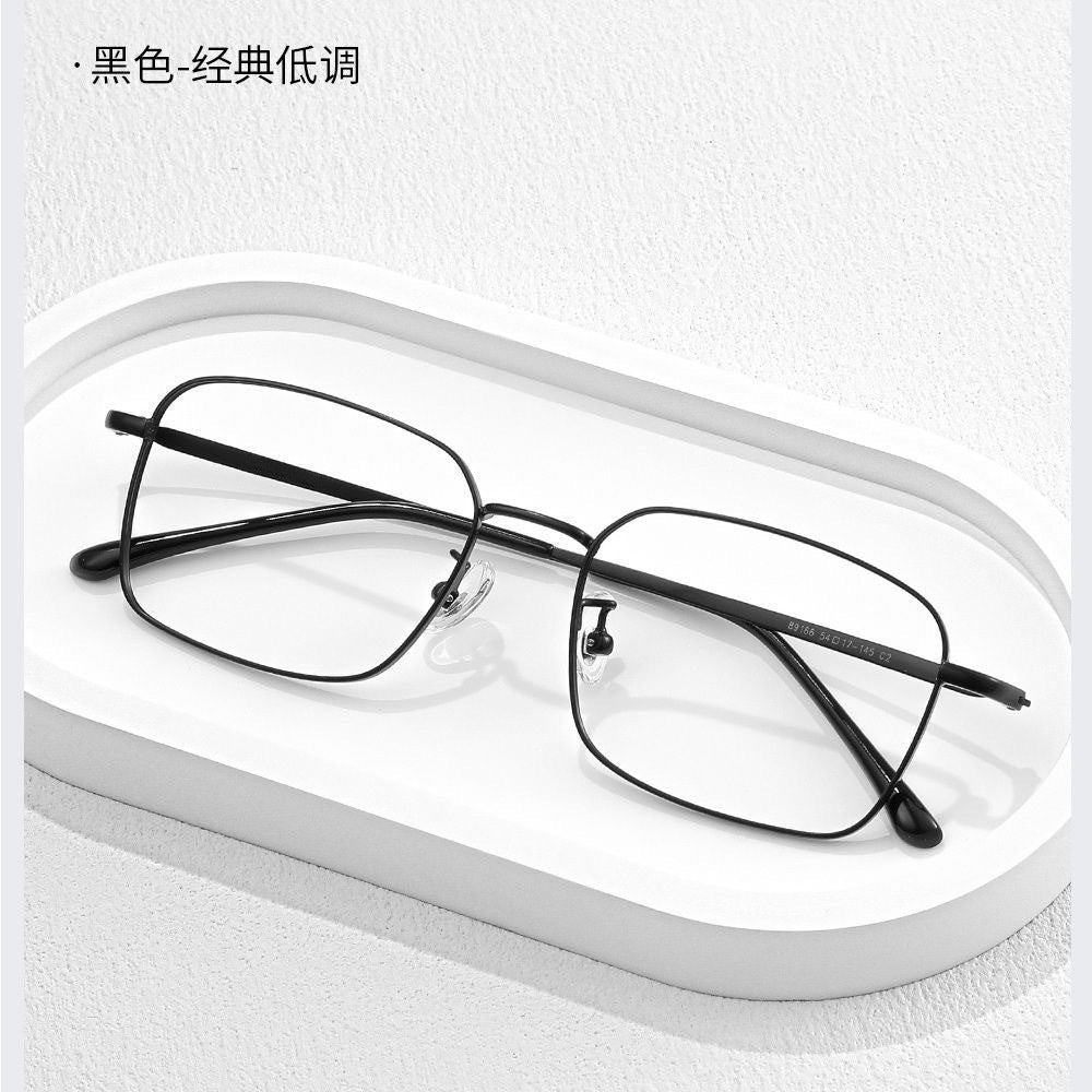 Yi Love is a hot seller in Douyin, the same anti-blue glasses, gold wire myopia frame, male matching degree, eye frame, female.