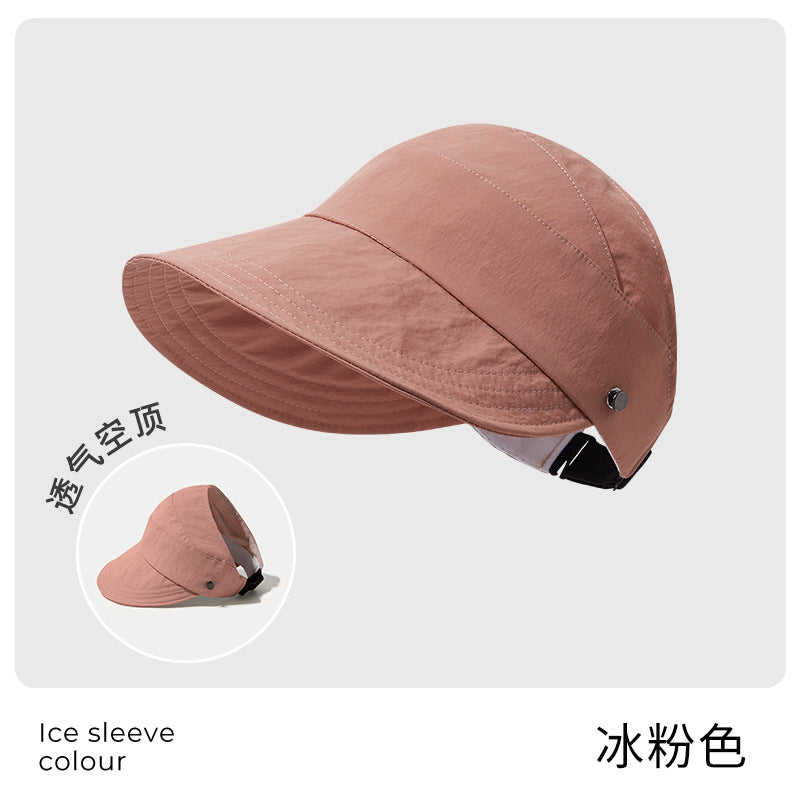Zhao Ruth can wear a ponytail of the same style, a summer sunshade and sunscreen hat, and women can hang a mask hat and a sun hat.