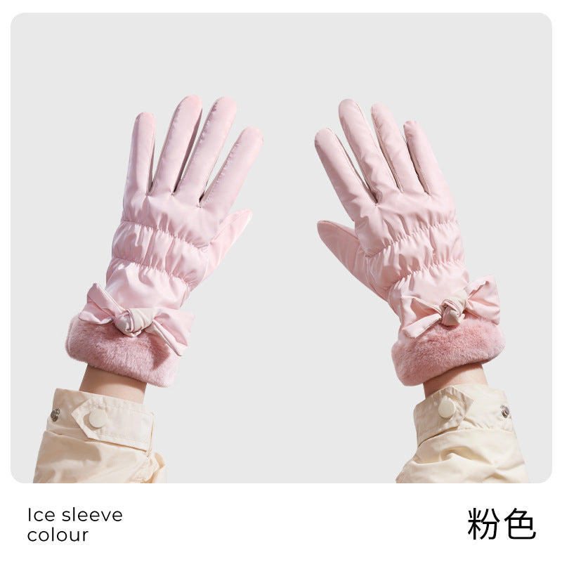 Classmate Yang strictly selects winter warm gloves for men and women, waterproof riding, velvet, windproof and cold-proof, couples cycling and driving cold