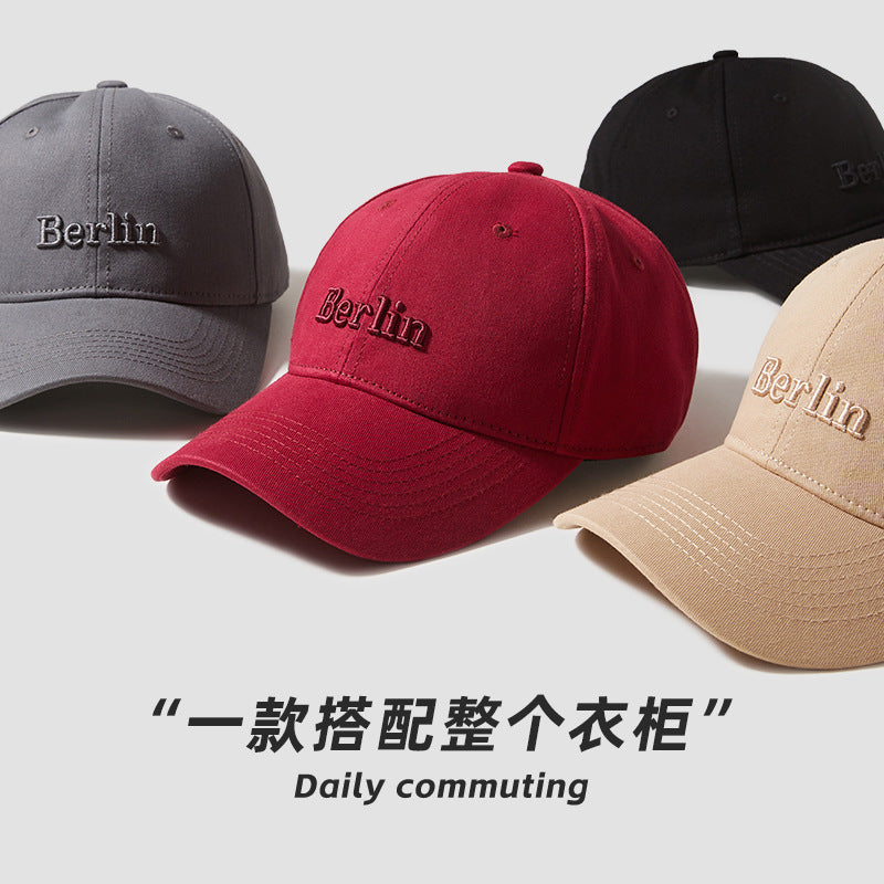 Classmate Yang Baseball Cap Men's and Women's 2024 Wide Brim Sunscreen Peaked Cap Show Face Small Sun Hat