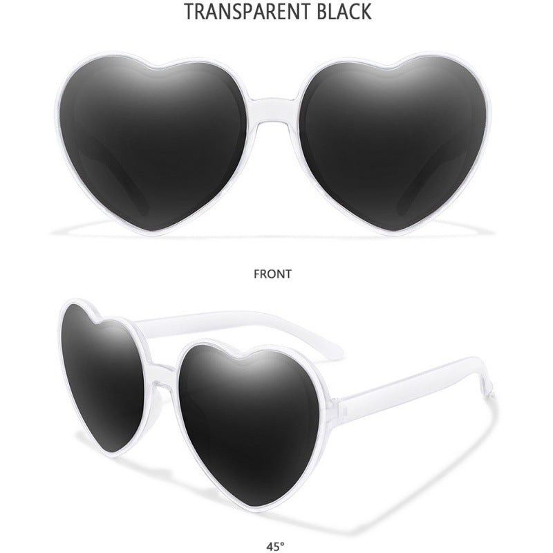 2023 new love sunglasses AliExpress cross-border fashion candy trend street shot decorative sunglasses women