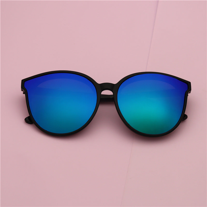 Women's retro sunscreen sunglasses men's ins high-end large-frame sunglasses trendy Korean version small glasses clearance glasses