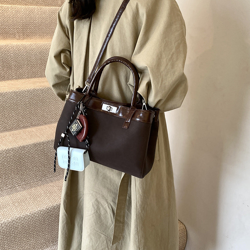 Women's handbag women's 2024 autumn new fashion women's bag simple foreign trend single shoulder messenger tote bag