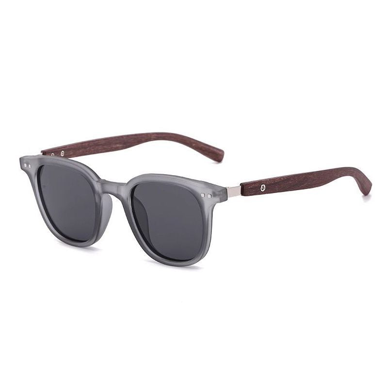 Wood grain legs, rice nails, sunglasses, women's European and American ins wind sunglasses, men's sunshade, sunscreen and UV protection sunglasses