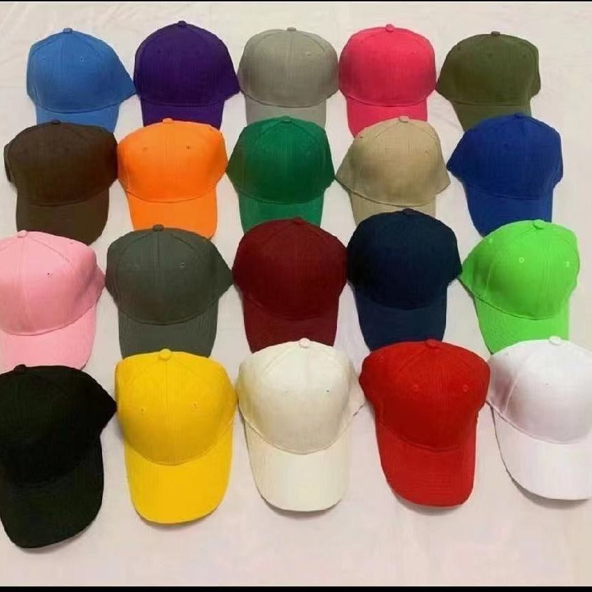 20-Color Mao Qing Velcro Solid Color Baseball Cap Cross-border Wholesale Student Shade Cap Couple Versatile Street