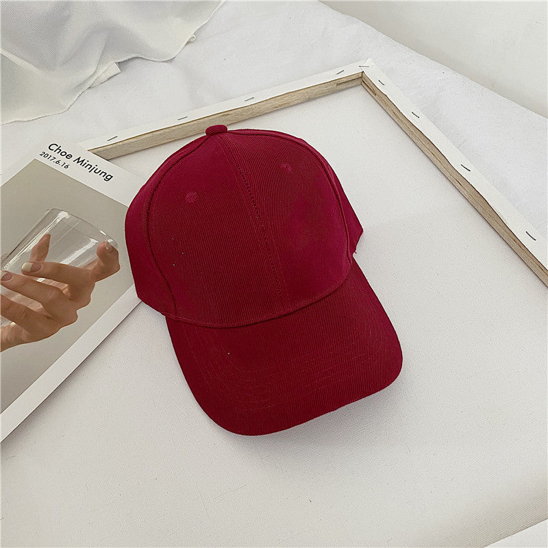 20-Color Mao Qing Velcro Solid Color Baseball Cap Cross-border Wholesale Student Shade Cap Couple Versatile Street