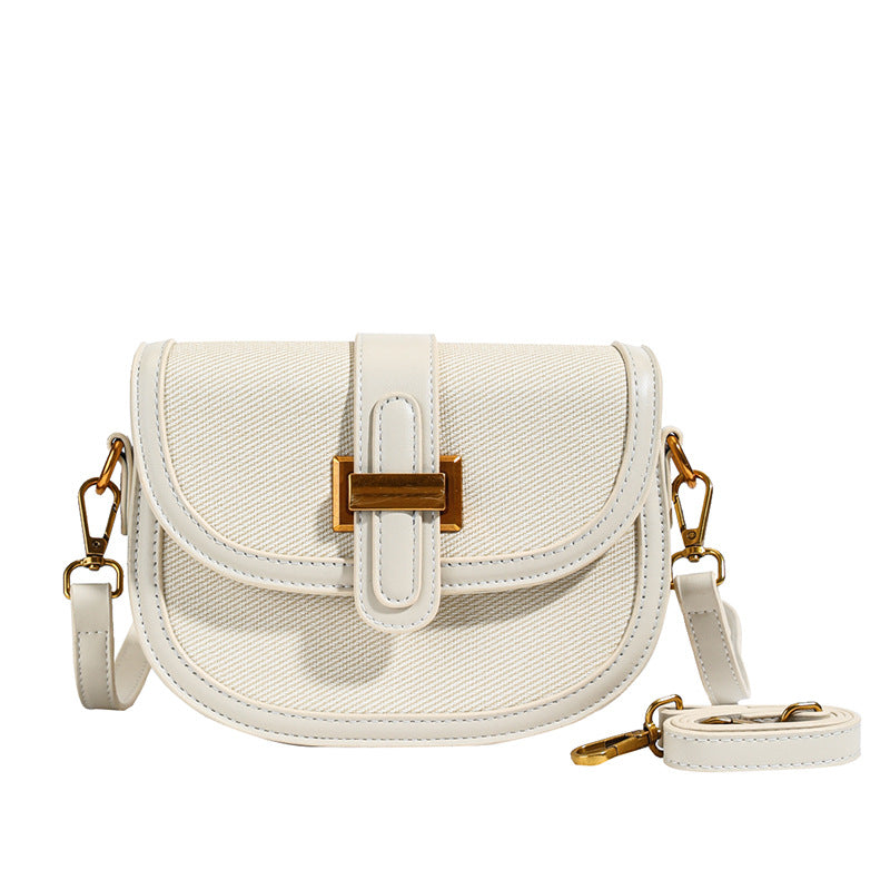 Wholesale Korean version niche design saddle bag travel new women's bag semi-round casual versatile shoulder messenger bag