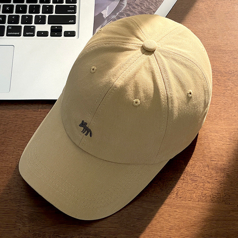 Classmate Yang strictly selects cute peaked caps cartoon women sweet sun face small animals embroidered baseball sunscreen hats