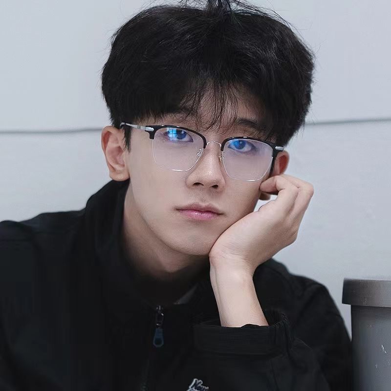 Classic Sven scum student half-frame myopia glasses women can match degree anti-blue light optical glasses frame men