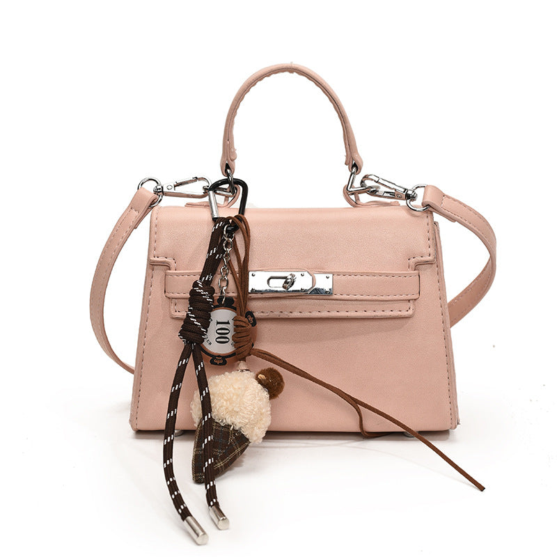Winter retro portable small bag women's 2024 new fashion simple foreign style fashion messenger bag small square bag