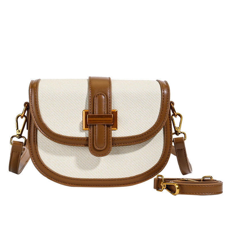 Wholesale Korean version niche design saddle bag travel new women's bag semi-round casual versatile shoulder messenger bag