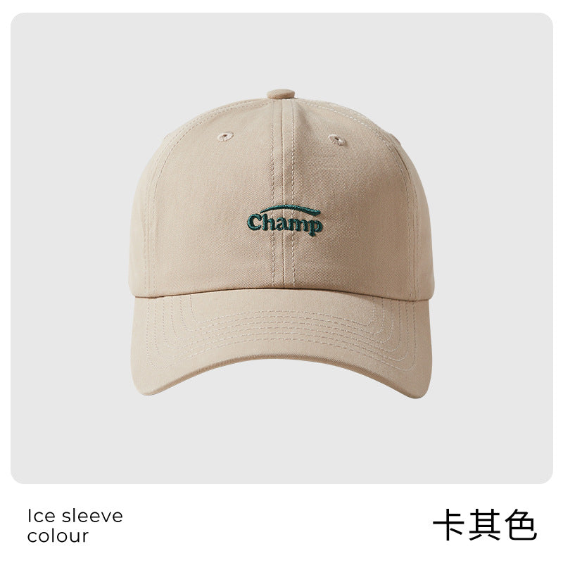 Classmate Yang, mother's cap, female wide-brimmed couple's hat, Korean version of baseball cap, showing a small face and a soft top.
