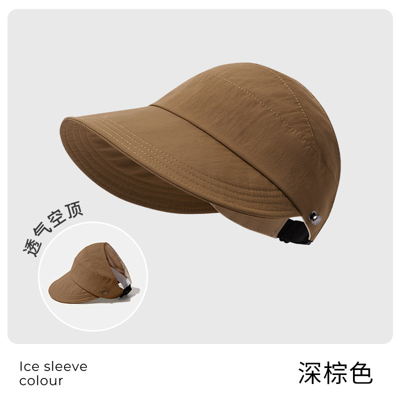 Zhao Ruth can wear a ponytail of the same style, a summer sunshade and sunscreen hat, and women can hang a mask hat and a sun hat.