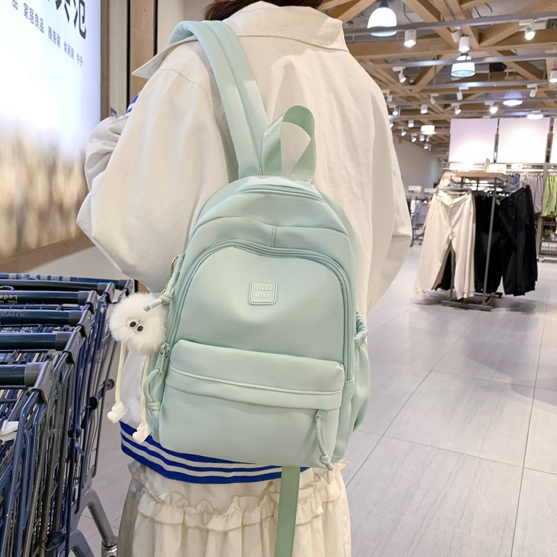 Yinlei schoolbag female ins college style Japanese sweet small fresh backpack spring and summer cute campus student backpack