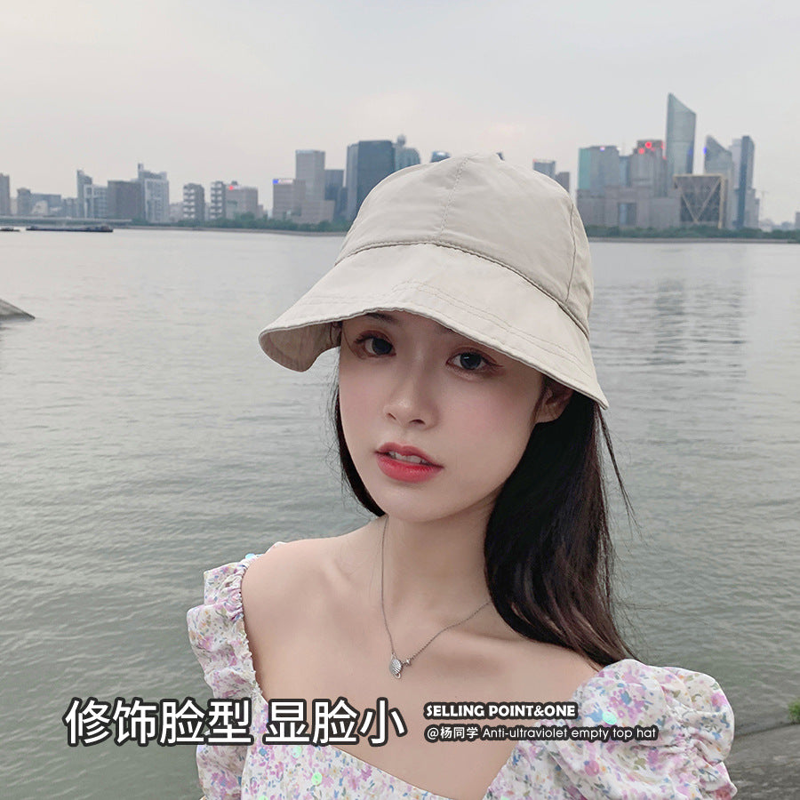Zhao Ruth same sun hat children's summer thin sun hat UV protection face bucket hat breathable sun hat