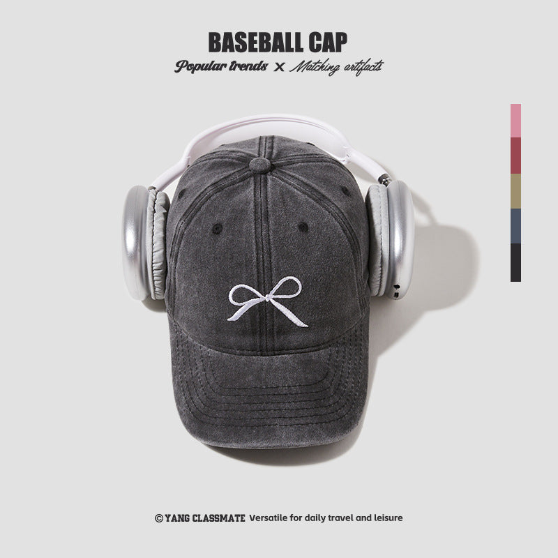 Classmate Yang peaked cap women's 2024 new thin and small face sports hat sunscreen baseball cap trendy one piece hair
