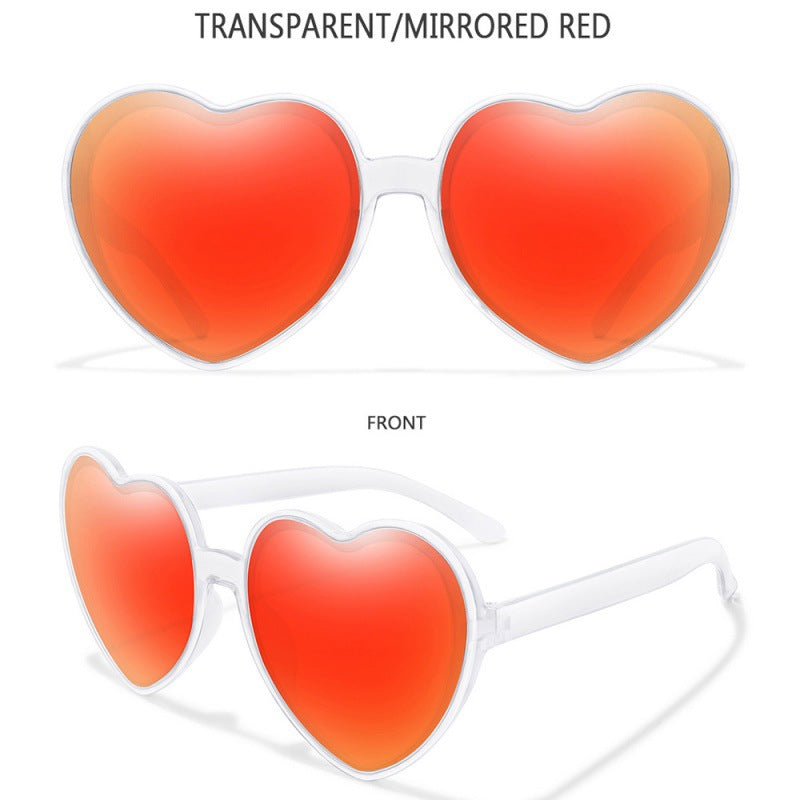2023 new love sunglasses AliExpress cross-border fashion candy trend street shot decorative sunglasses women