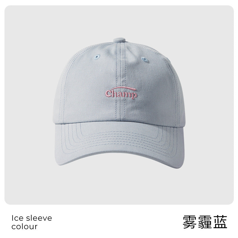 Classmate Yang, mother's cap, female wide-brimmed couple's hat, Korean version of baseball cap, showing a small face and a soft top.