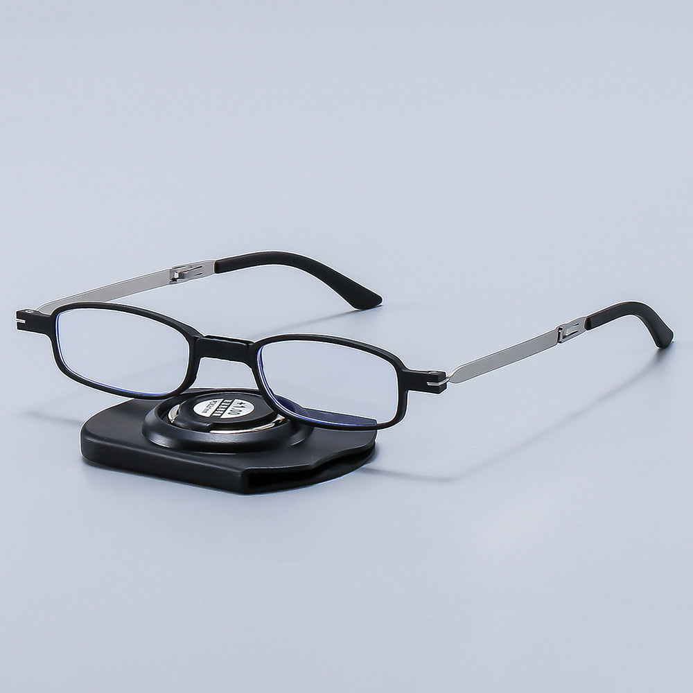 Women's trendy fashion anti-blue reading glasses men's stickers mobile phone metal bracket comfortable foldable reading glasses