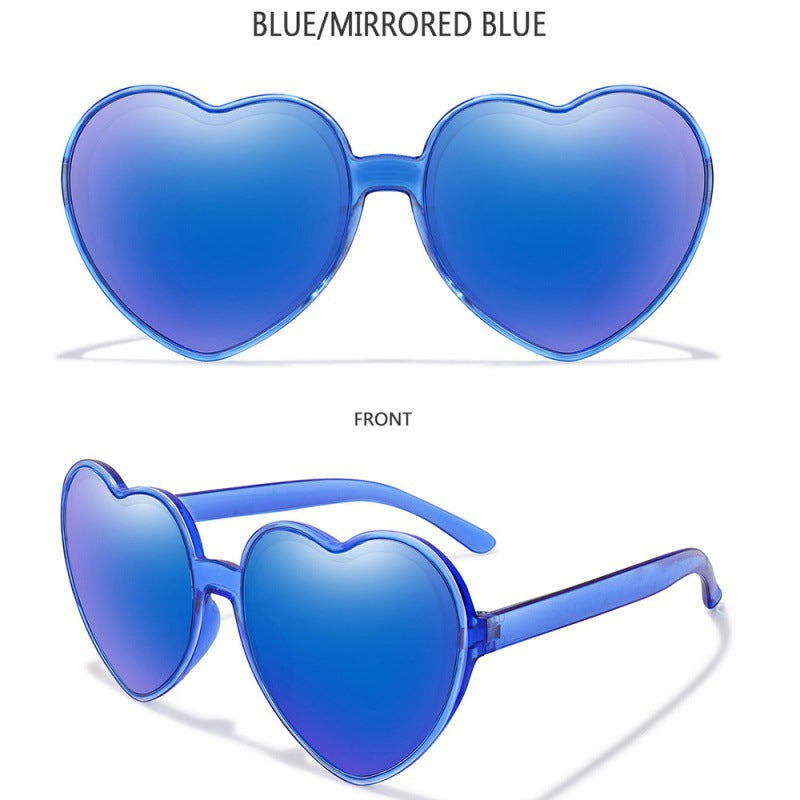 2023 new love sunglasses AliExpress cross-border fashion candy trend street shot decorative sunglasses women