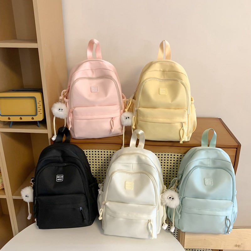 Yinlei schoolbag female ins college style Japanese sweet small fresh backpack spring and summer cute campus student backpack