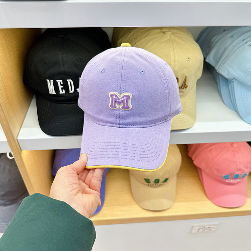 Wholesale Korea 2024 New Dopamine Candy Color Baseball Cap Women's Fashion Versatile Cap Show Small Face
