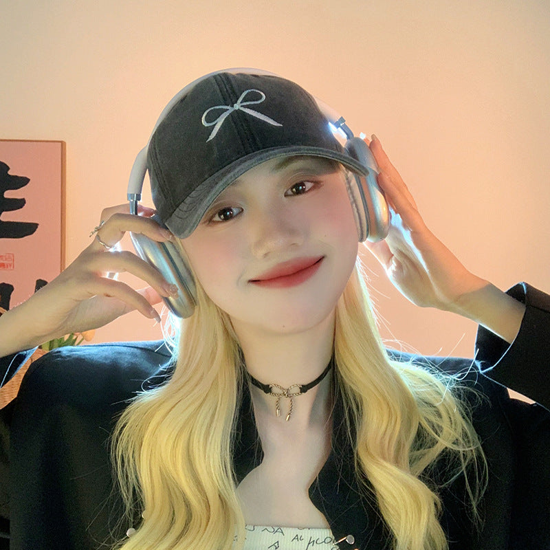 Classmate Yang peaked cap women's 2024 new thin and small face sports hat sunscreen baseball cap trendy one piece hair