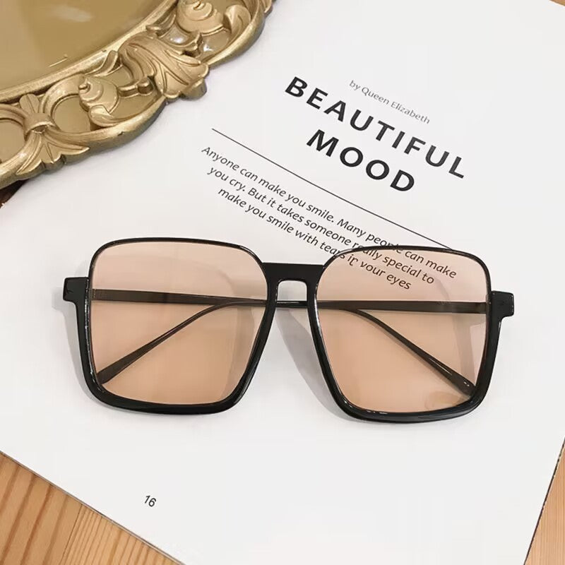 2023 new metal half-frame hanging silk sunglasses plain and thin sunglasses ins style plain and retro sunshade glasses