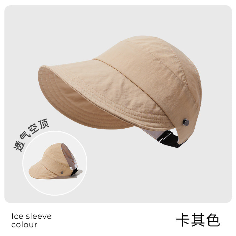 Zhao Ruth can wear a ponytail of the same style, a summer sunshade and sunscreen hat, and women can hang a mask hat and a sun hat.