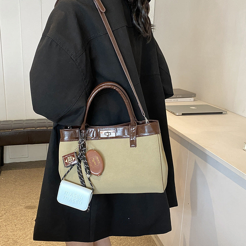 Women's handbag women's 2024 autumn new fashion women's bag simple foreign trend single shoulder messenger tote bag