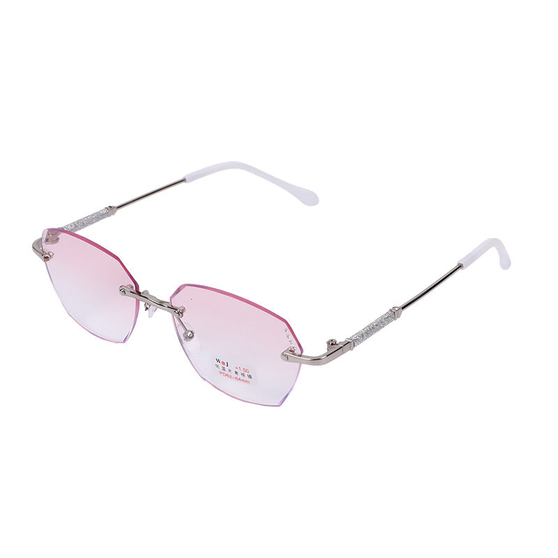 Xiaohongshu same style women's square reading glasses business classic eyebrow rack half frame reading glasses frame men's mirror