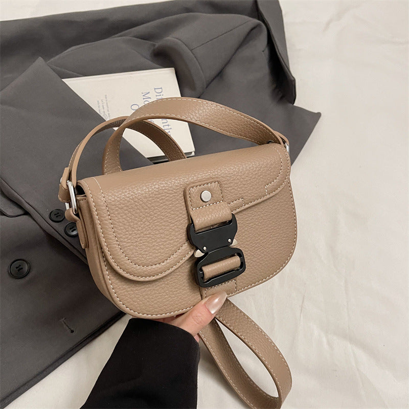 Women's messenger bag Women's bag Messenger bag Saddle bag Fashion 2025 Spring new foreign style shoulder bag Small square bag