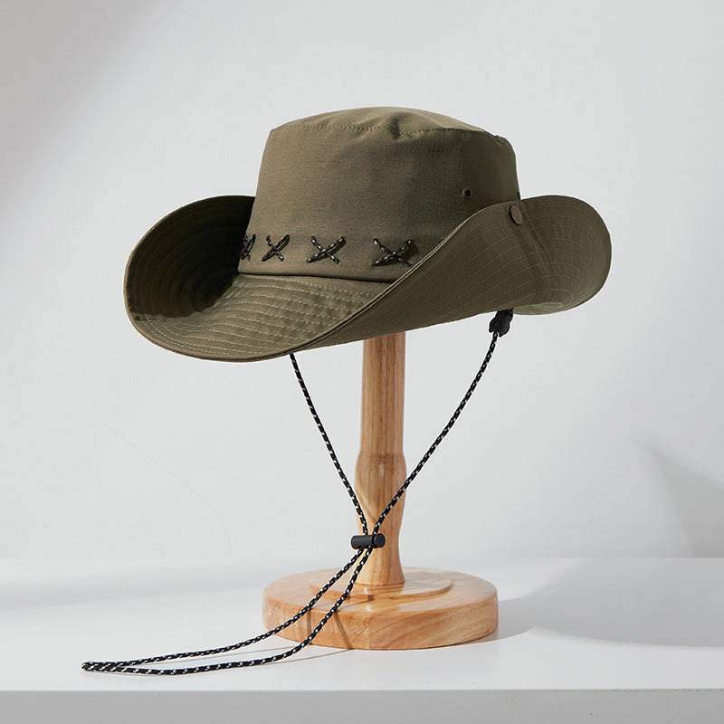 Classmate Yang mountaineering hat bucket hat female sunscreen outdoor sun 2024 new summer male sun hat
