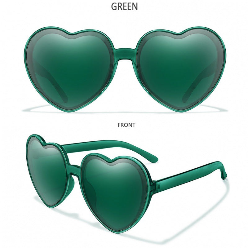 2023 new love sunglasses AliExpress cross-border fashion candy trend street shot decorative sunglasses women