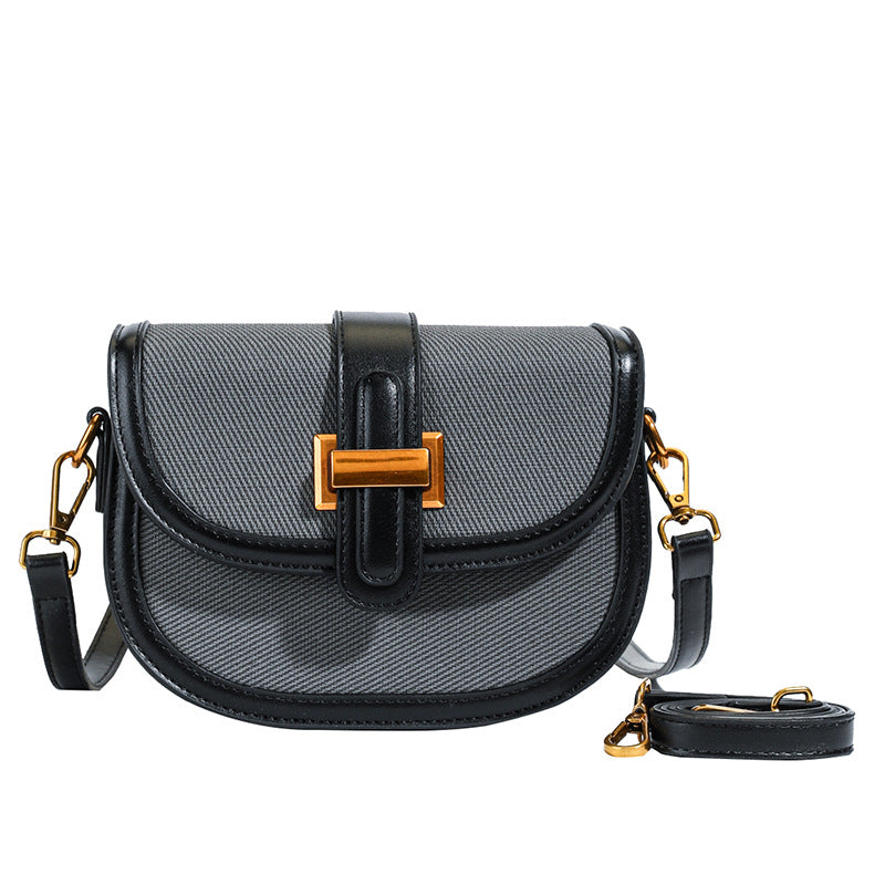 Wholesale Korean version niche design saddle bag travel new women's bag semi-round casual versatile shoulder messenger bag