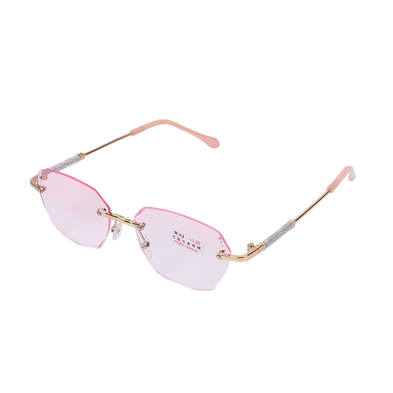 Xiaohongshu same style women's square reading glasses business classic eyebrow rack half frame reading glasses frame men's mirror