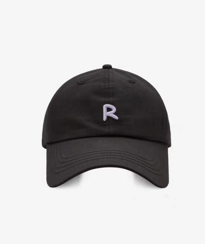 Wide brim design shows the face, small baseball cap for girls, thin breathable sun hat in summer, big brim soft top cap for men