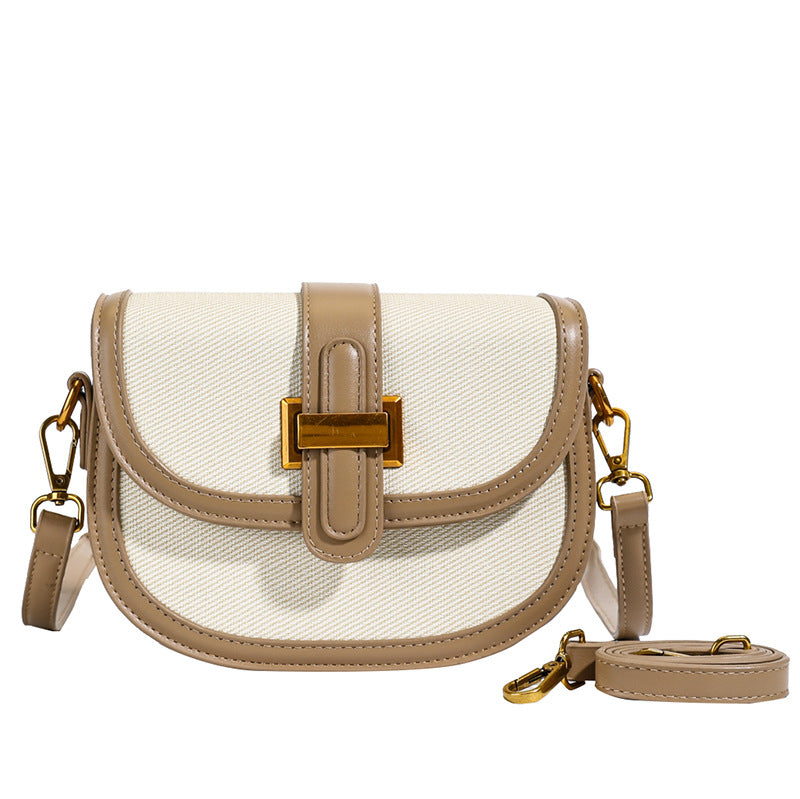 Wholesale Korean version niche design saddle bag travel new women's bag semi-round casual versatile shoulder messenger bag