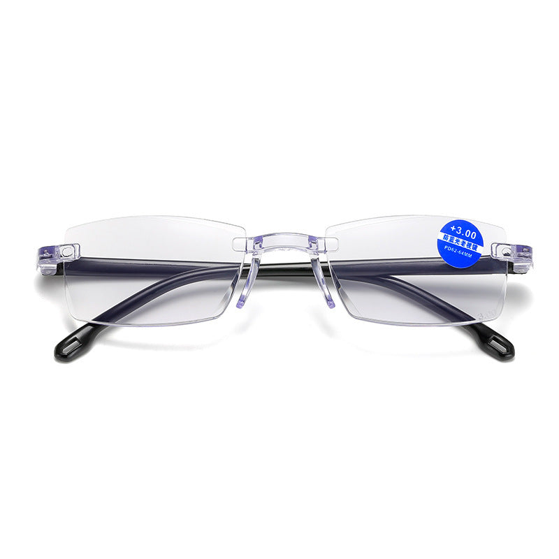 2023 anti-blue reading glasses running rivers and lakes street stall glasses wholesale ultra-light frame diamond trimmed reading glasses