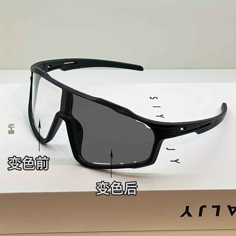 Color-changing cycling sunglasses Unisex outdoor sports day and night road bike windproof goggles