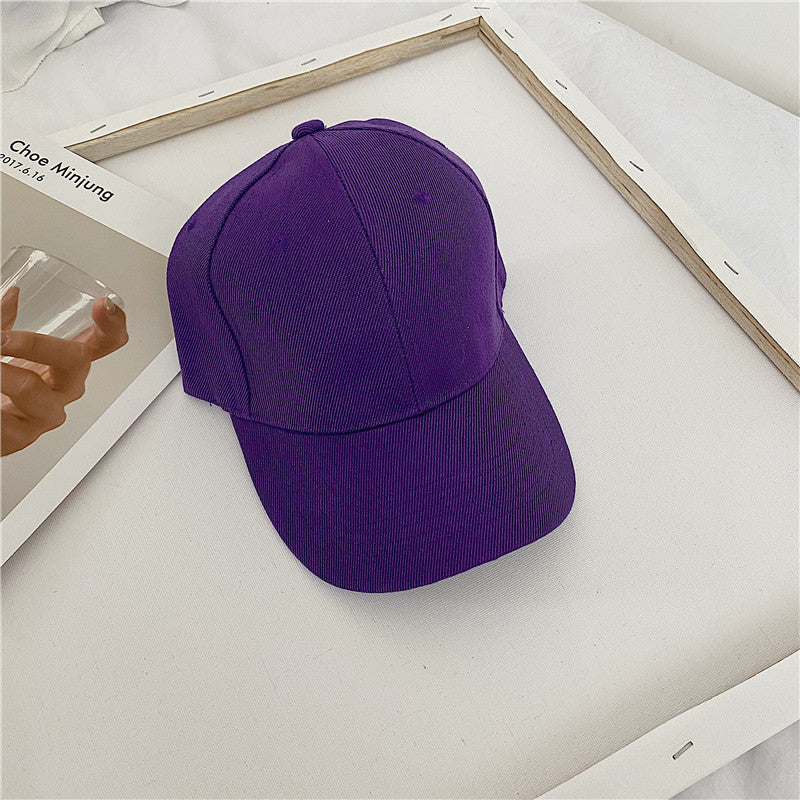 20-Color Mao Qing Velcro Solid Color Baseball Cap Cross-border Wholesale Student Shade Cap Couple Versatile Street
