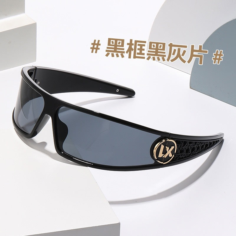 New future technology headband sunglasses women's two-in-one Xiaohongshu same fashion Spice Girl high skull top sunglasses