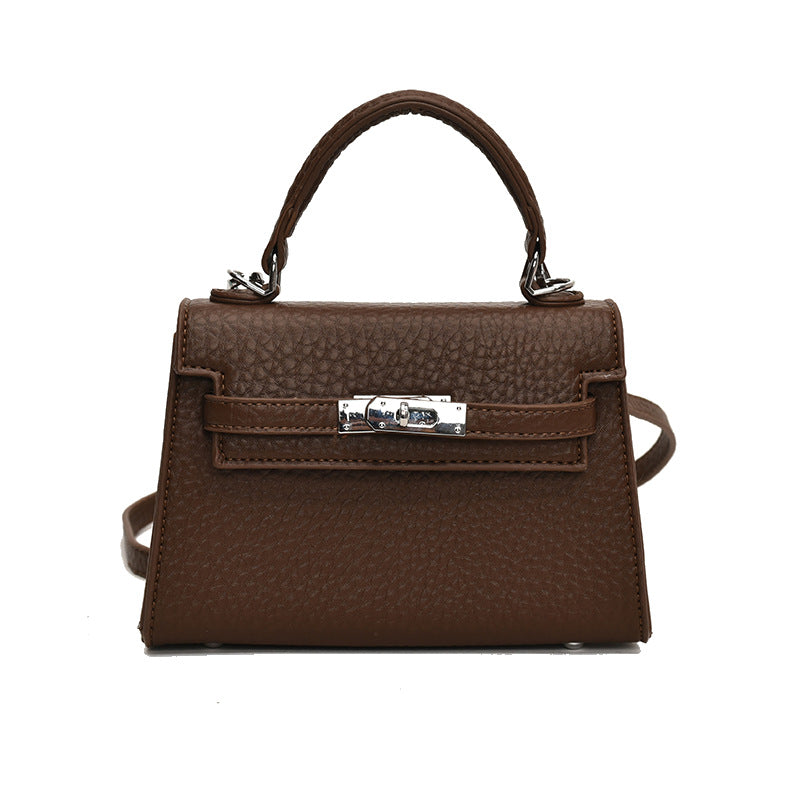 Wholesale premium sense small bag 2024 new bag women's bag versatile retro messenger bag small square bag portable Kelly bag