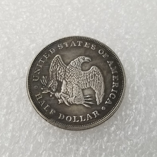 Commemorative Coin 1838, US P50C Free Trade Copper Silver Plated Silver Dollar Silver Round Wholesale