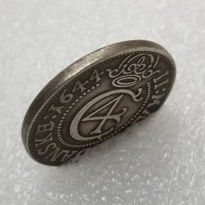 Commemorative Coin 1644 Replica Brass Silver Plated Silver 532 #