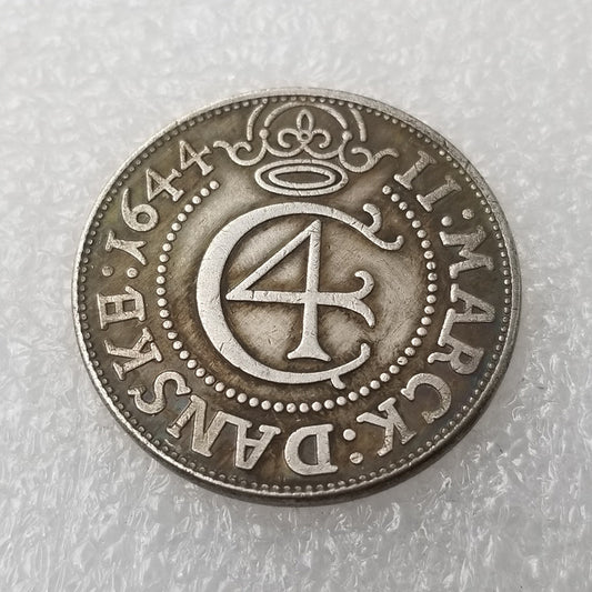 Commemorative Coin 1644 Replica Brass Silver Plated Silver 532 #
