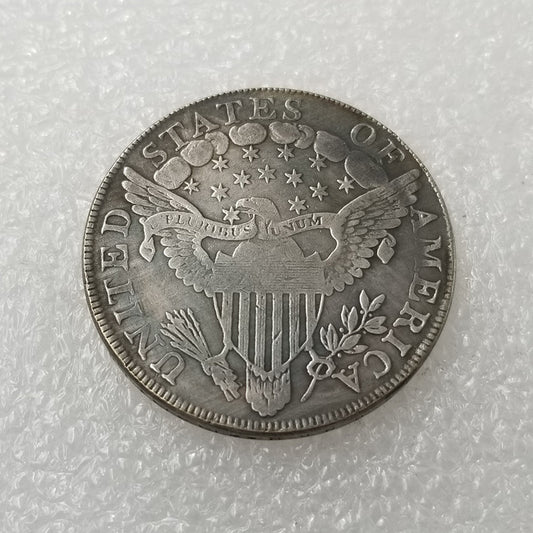 Commemorative Coin 1798 Overhanging Bust Brass Silver Plated Silver Dollar Silver Round Wholesale