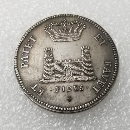 Commemorative Coin 1723 Italian Silver Plated Silver Dollar Silver Round Foreign Silver Dollar Collection #61