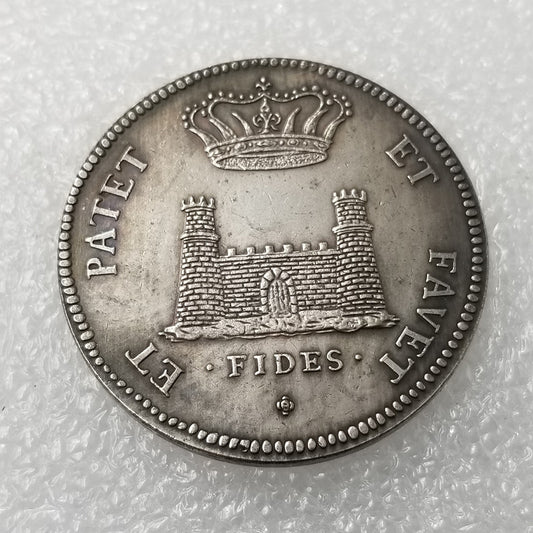 Commemorative Coin 1723 Italian Silver Plated Silver Dollar Silver Round Foreign Silver Dollar Collection #61
